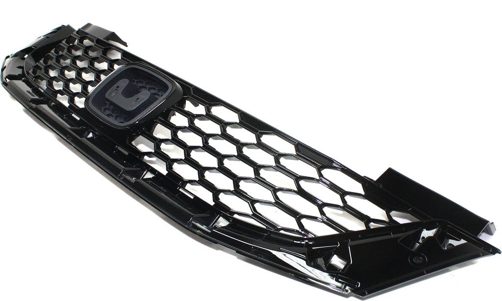 ACCORD 13-15 GRILLE, Painted Black Shell and Insert, Coupe - CAPA