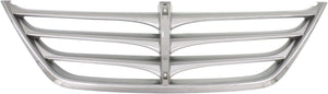GENESIS 09-10 GRILLE, Chrome Silver Shell and Insert, Sedan, From 6-16-09