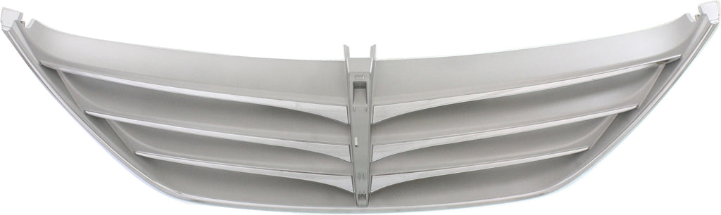 GENESIS 09-10 GRILLE, Chrome Silver Shell and Insert, Sedan, From 6-16-09