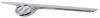 ELANTRA 09-12 GRILLE MOLDING, Chrome, Center Finish, Touring Model