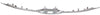 ELANTRA GT 13-15 GRILLE MOLDING, Upper, Chrome, w/ Chrome Trim