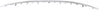 ACCORD 13-13 GRILLE MOLDING, Lower, Dark Chrome, Coupe