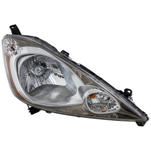 FIT 09-11 HEAD LAMP RH, Assembly, Halogen, Tinted Chrome Bezel, Sport Model - CAPA