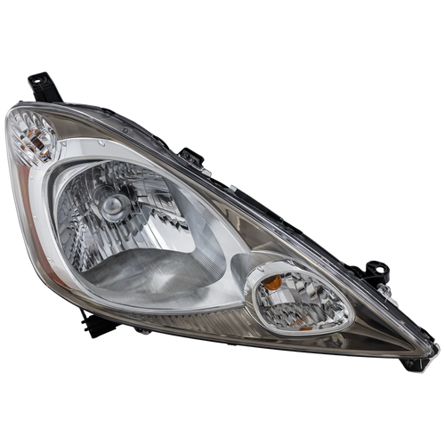 FIT 09-11 HEAD LAMP RH, Assembly, Halogen, Tinted Chrome Bezel, Sport Model - CAPA