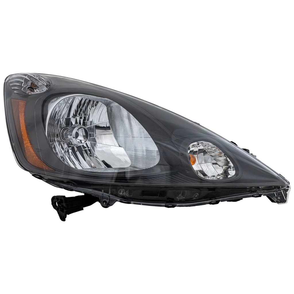 FIT 09-14 HEAD LAMP RH, Assembly, Halogen, Dark Gray Interior, Base/DX/LX Models - CAPA