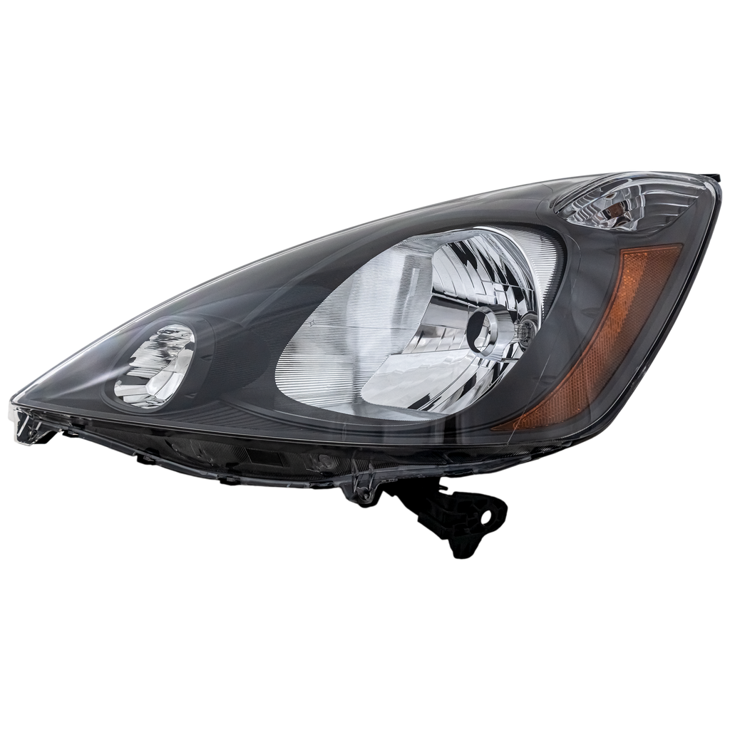 FIT 09-14 HEAD LAMP LH, Assembly, Halogen, Dark Gray Interior, Base/DX/LX Models - CAPA