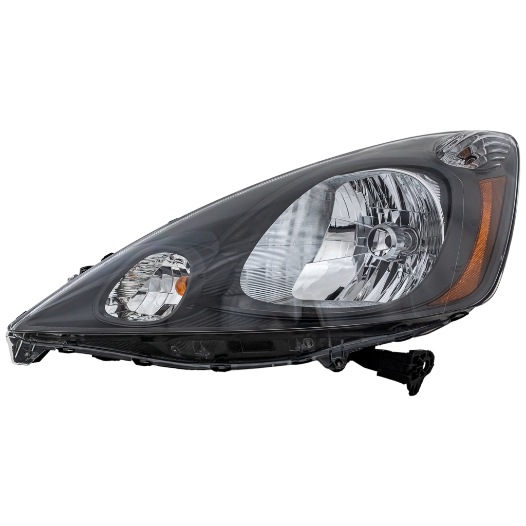 FIT 09-14 HEAD LAMP LH, Assembly, Halogen, Dark Gray Interior, Base/DX/LX Models - CAPA
