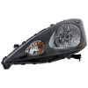 FIT 09-14 HEAD LAMP LH, Assembly, Halogen, Dark Gray Interior, Base/DX/LX Models - CAPA