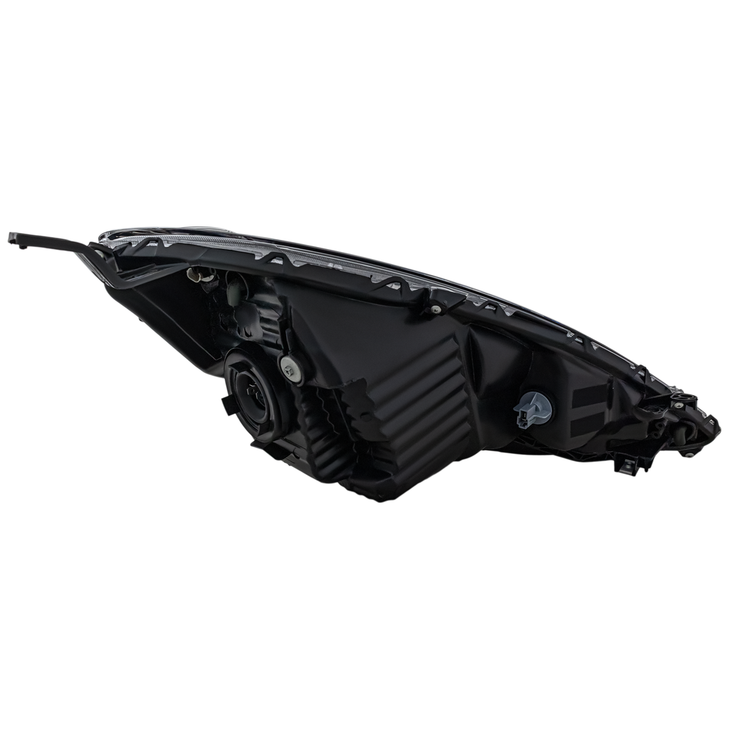 FIT 09-14 HEAD LAMP LH, Assembly, Halogen, Dark Gray Interior, Base/DX/LX Models - CAPA