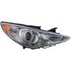 SONATA 11-14 HEAD LAMP RH, Assembly, Halogen, Type 2, Chrome Interior, (Exc. Hybrid Model) - CAPA