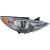 SONATA 11-14 HEAD LAMP RH, Assembly, Halogen, Type 2, Chrome Interior, (Exc. Hybrid Model) - CAPA
