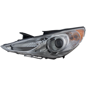 SONATA 11-14 HEAD LAMP LH, Assembly, Halogen, Type 2, Chrome Interior, (Exc. Hybrid Model) - CAPA
