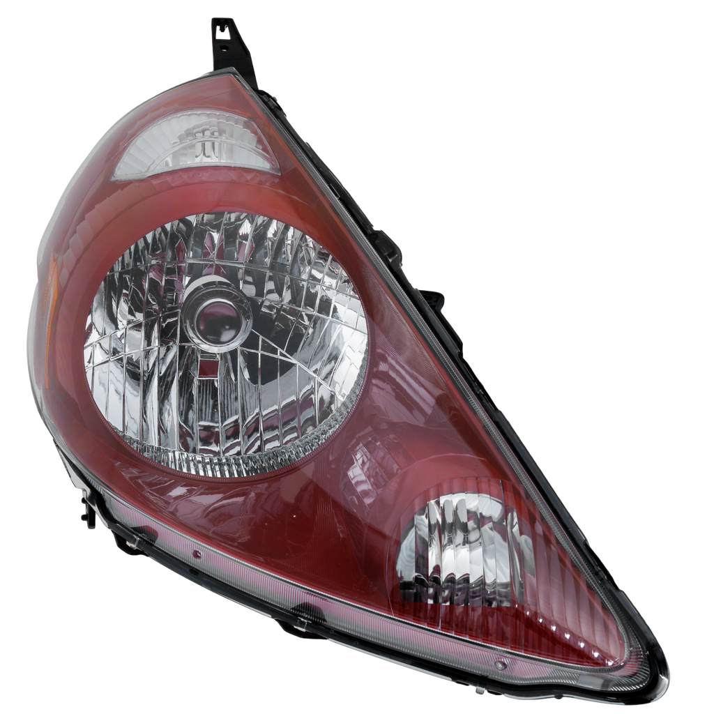 FIT 07-08 HEAD LAMP RH, Lens and Housing, Milano Red Interior, Code R81 - CAPA