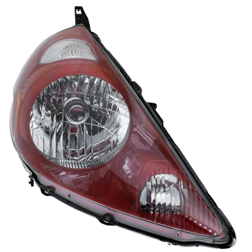 FIT 07-08 HEAD LAMP RH, Lens and Housing, Milano Red Interior, Code R81 - CAPA