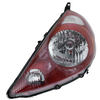 FIT 07-08 HEAD LAMP LH, Lens and Housing, Milano Red Interior, Code R81 - CAPA