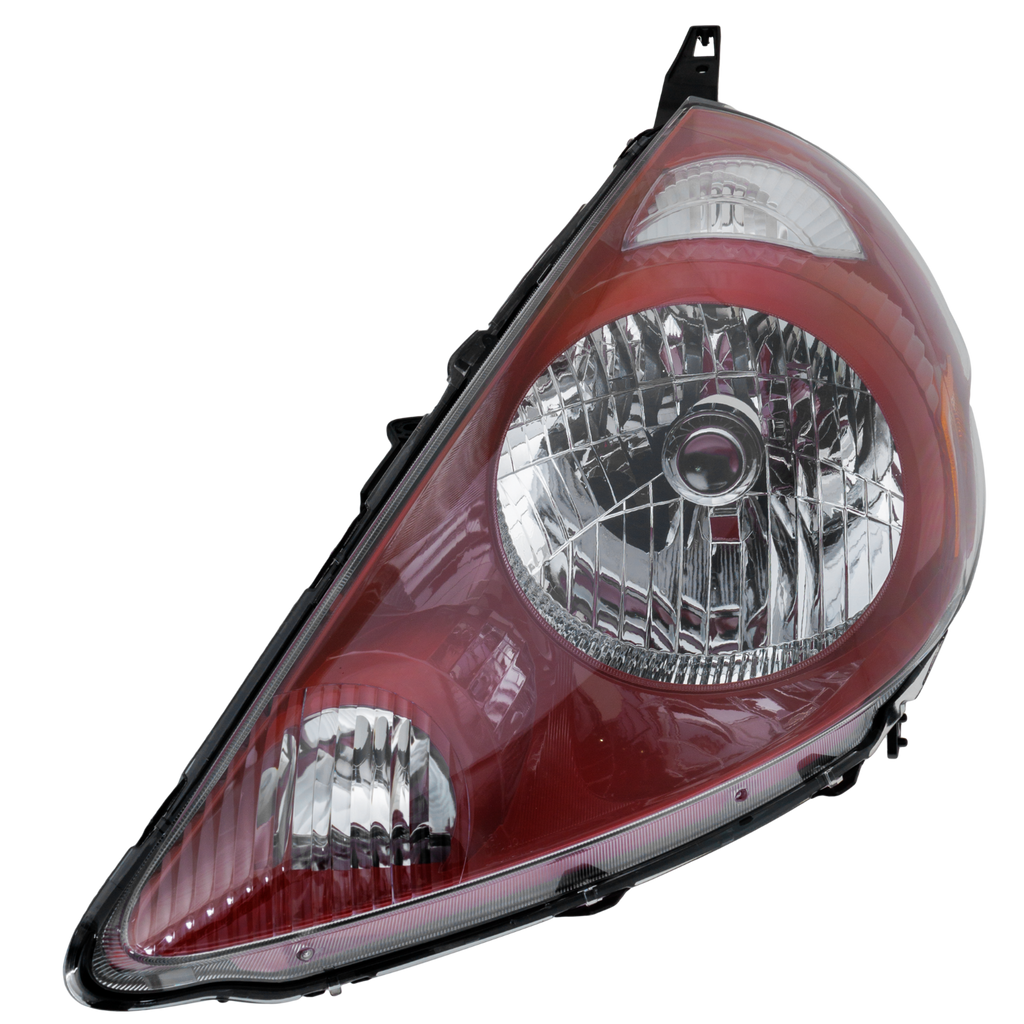 FIT 07-08 HEAD LAMP LH, Lens and Housing, Milano Red Interior, Code R81 - CAPA