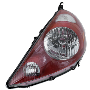 FIT 07-08 HEAD LAMP LH, Lens and Housing, Milano Red Interior, Code R81 - CAPA