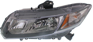 CIVIC 13-15 HEAD LAMP LH, Assembly, Halogen, (Coupe, 13-13)/Sedan - CAPA