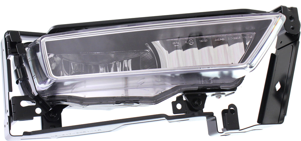 ACCORD 13-15 FRONT FOG LAMP RH, Assembly, w/ Chrome Bezel Border, (Exc. Hybrid Model), Sedan - CAPA