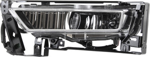 ACCORD 13-15 FRONT FOG LAMP LH, Assembly, w/ Chrome Bezel Border, (Exc. Hybrid Model), Sedan - CAPA