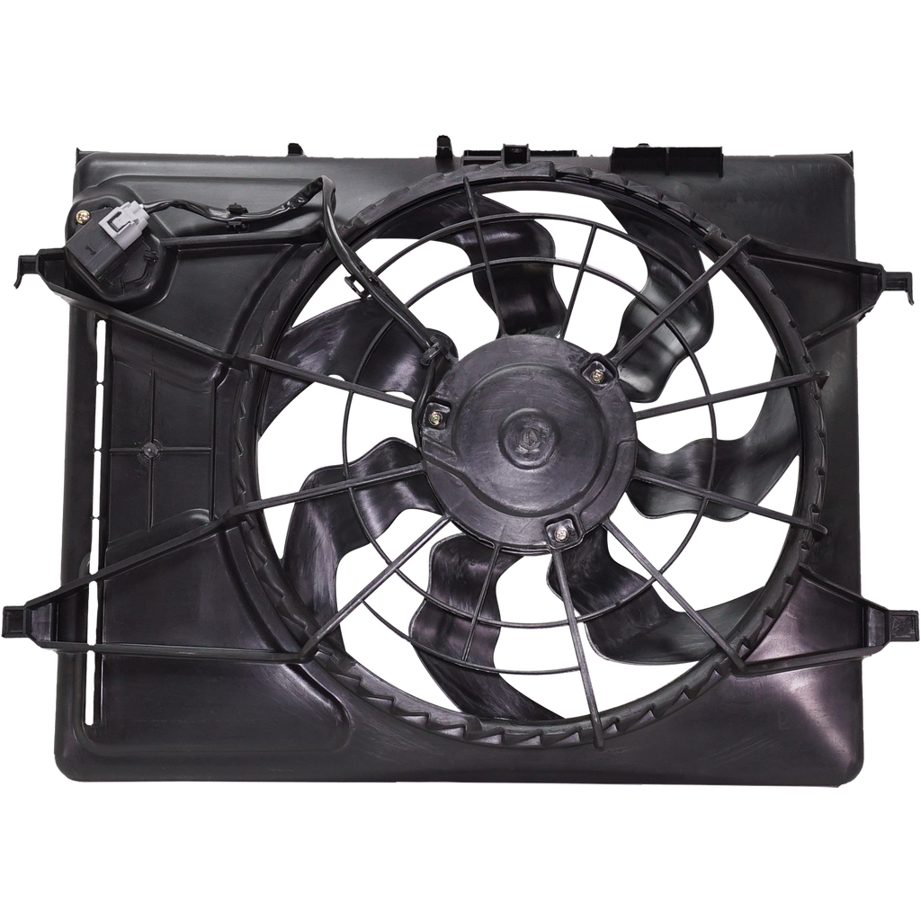 ELANTRA 07-10 RADIATOR FAN ASSEMBLY, Auto Trans, (Hatchback/Sedan/Wagon, 09-12), Includes resistor