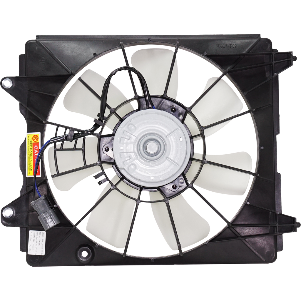 CIVIC 06-11 A/C CONDENSER FAN ASSEMBLY RH, 1.3L Hybrid