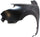 ELANTRA 09-12 FRONT FENDER LH, Primed, Touring Model, w/o Signal Light Hole