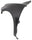 SANTA FE 10-12 FRONT FENDER LH, Primed - CAPA