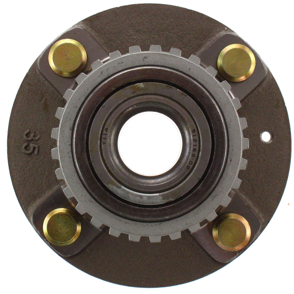 ELANTRA 96-00/TIBURON 97-01 REAR HUB ASSEMBLY RH=LH, 4 Studs, 4 x 114.3 mm PCD Bolt Pattern, w/ ABS Sensor Ring