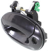 ELANTRA 98-00 FRONT EXTERIOR DOOR HANDLE LH, Plastic, Smooth Black