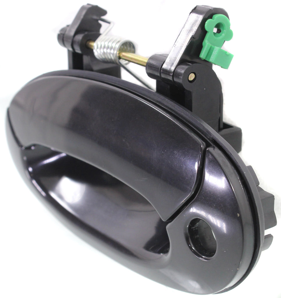 ELANTRA 98-00 FRONT EXTERIOR DOOR HANDLE LH, Plastic, Smooth Black