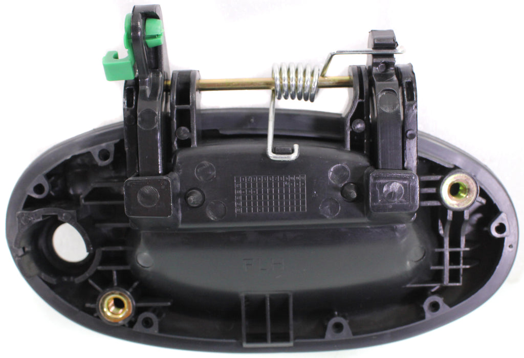 ELANTRA 98-00 FRONT EXTERIOR DOOR HANDLE LH, Plastic, Smooth Black