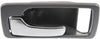 ACCORD 90-93 FRONT INTERIOR DOOR HANDLE LH, Chrome + Gray, w/o Power Lock, USA Built, Coupe