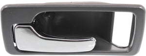 ACCORD 90-93 FRONT INTERIOR DOOR HANDLE LH, Chrome + Gray, w/o Power Lock, USA Built, Coupe