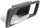 ACCORD 90-93 FRONT INTERIOR DOOR HANDLE LH, Chrome + Gray, w/o Power Lock, USA Built, Coupe