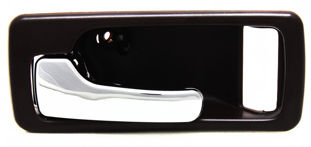 ACCORD 90-93 FRONT INTERIOR DOOR HANDLE LH, Chrome + Red, w/o Power Lock, USA Built, Coupe