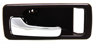 ACCORD 90-93 FRONT INTERIOR DOOR HANDLE LH, Chrome + Red, w/o Power Lock, USA Built, Coupe