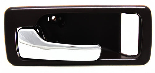 ACCORD 90-93 FRONT INTERIOR DOOR HANDLE LH, Chrome + Red, w/o Power Lock, USA Built, Coupe