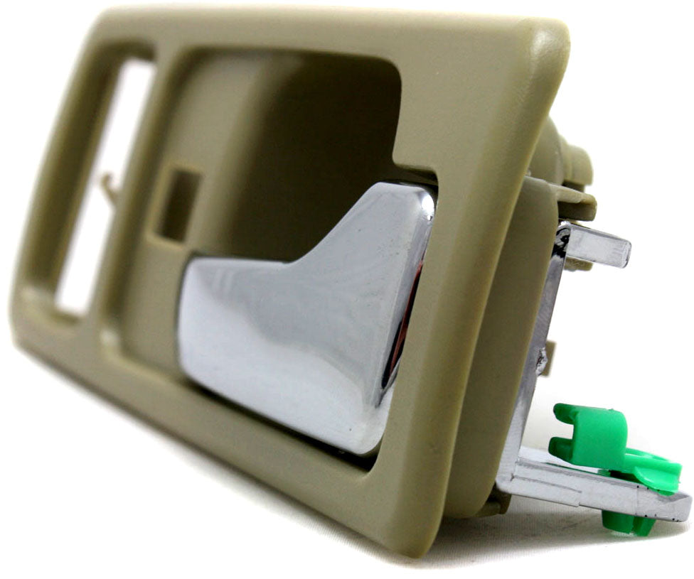 ACCORD 90-93 FRONT INTERIOR DOOR HANDLE RH, Chrome + Beige, w/ Power Lock, USA Built, Coupe