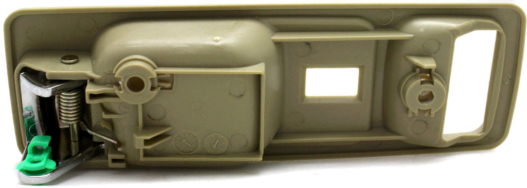 ACCORD 90-93 FRONT INTERIOR DOOR HANDLE RH, Chrome + Beige, w/ Power Lock, USA Built, Coupe