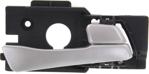 ACCENT 12-17 FRONT INTERIOR DOOR HANDLE RH, High Gloss finish (Silver), Hatchback/Sedan