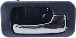 ACCORD 90-93 REAR INTERIOR DOOR HANDLE RH, Chrome Lever/Dark Blue Housing, w/o Lock Hole, Sedan