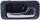 ACCORD 90-93 REAR INTERIOR DOOR HANDLE RH, Chrome Lever/Dark Blue Housing, w/o Lock Hole, Sedan