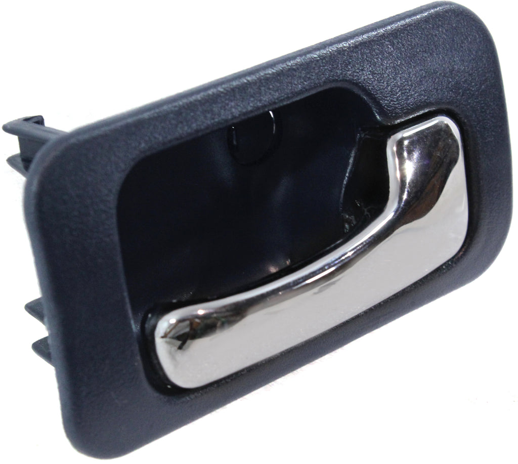 ACCORD 90-93 REAR INTERIOR DOOR HANDLE RH, Chrome Lever/Dark Blue Housing, w/o Lock Hole, Sedan