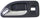 ACCORD 94-97 REAR INTERIOR DOOR HANDLE LH, Chrome Blue, Sedan/Wagon