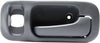 CR-V 97-01 REAR INTERIOR DOOR HANDLE RH, Gray (Small Clip), Plastic, w/ Lock Hole