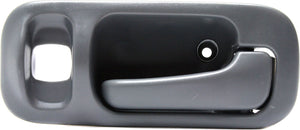 CR-V 97-01 REAR INTERIOR DOOR HANDLE RH, Gray (Small Clip), Plastic, w/ Lock Hole