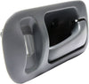 CR-V 97-01 REAR INTERIOR DOOR HANDLE RH, Gray (Small Clip), Plastic, w/ Lock Hole