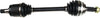 CR-V 97-01 FRONT CV AXLE ASSEMBLY RH