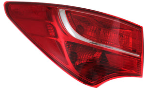 SANTA FE SPORT 13-16 TAIL LAMP LH, Outer, Assembly, Halogen/Bulb Type - CAPA